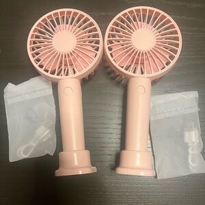 Pink Portable Handheld Fans